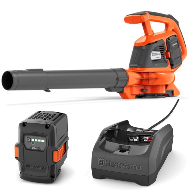 Husqvarna 120iBV Batteriløvblæser + B140 & C80 i gruppen Husqvarna Skov og have produkter / Husqvarna Løvblæser / Batteri blæser hos GPLSHOP (9706498-04)