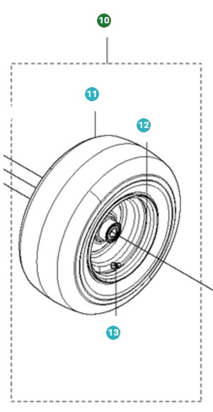 Hjul Med Lejer 5010832-01
