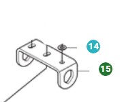 Beslag Holder Baghjulaksel 5013213-01