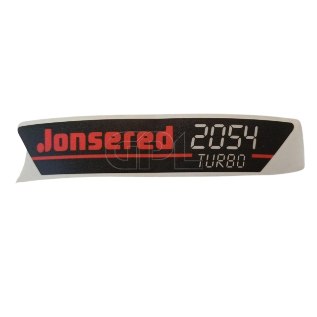 Mærkat Jonsered 2054 Turbo