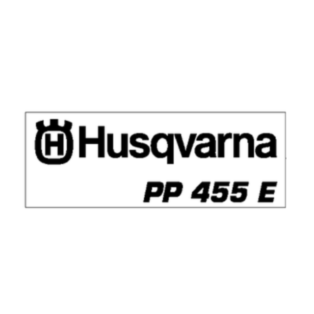 Mærkat Husqvarna Pp 455 E