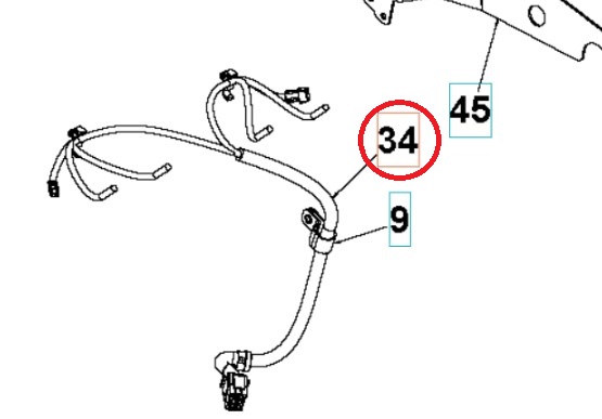 Kabelføring Øvre - Styringer Rato
