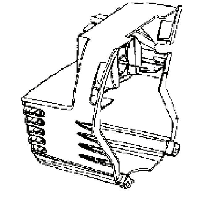Bagskærm med varmereference