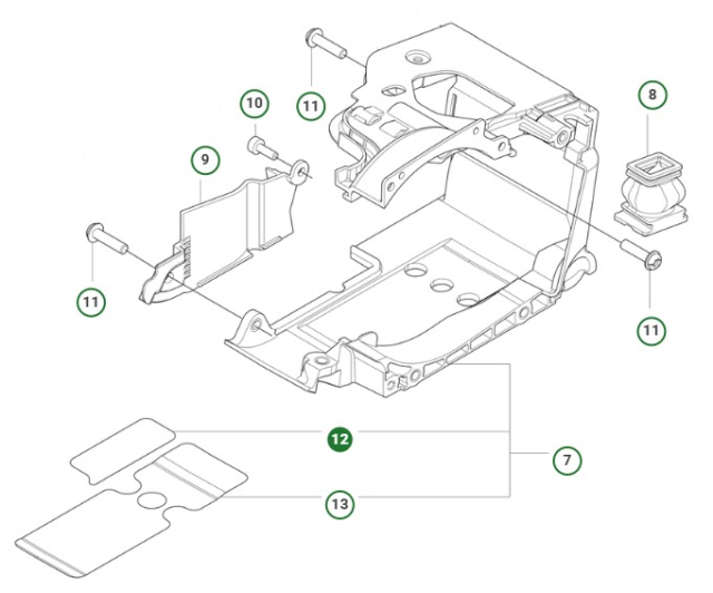Varmeafvisercylinderdæksel