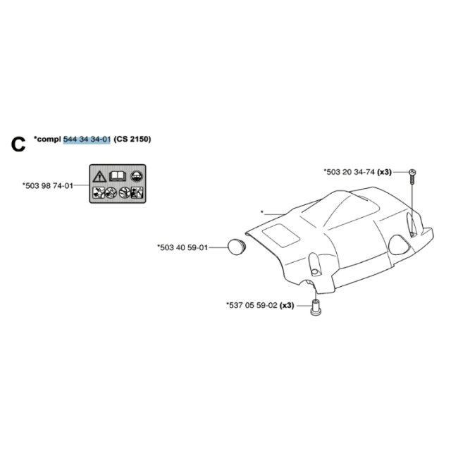 Cylinderdæksel 5443434-01