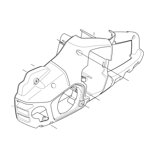 Chassis chassis venstre / svinghjulsside