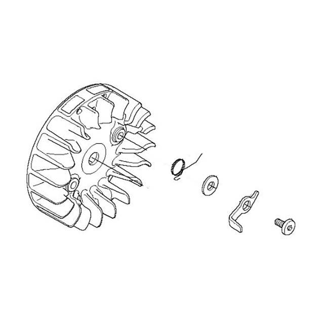 Svinghjul Assy D100 Sg 578126302 5781263-02