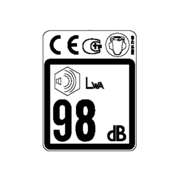 Label Kombineret EU/Australsk 102 Db
