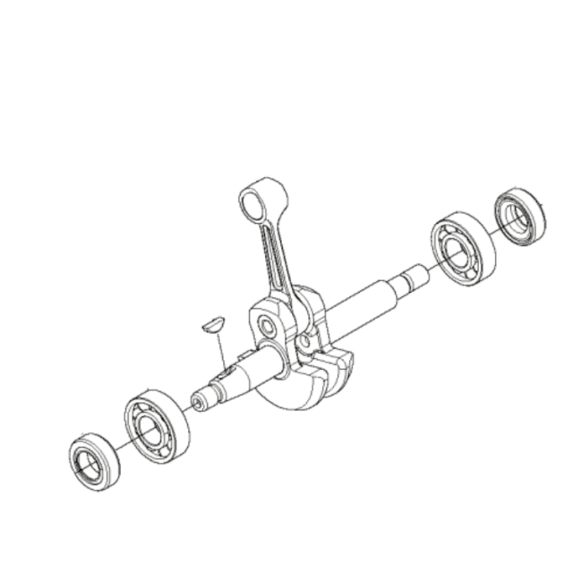 Krumtapakselsæt med lejer