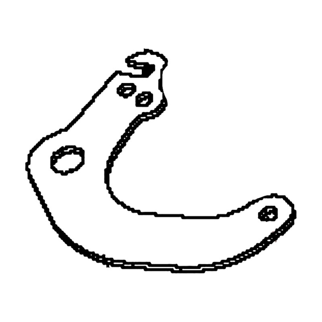 Bellcrank Drive Sort Zink Pla