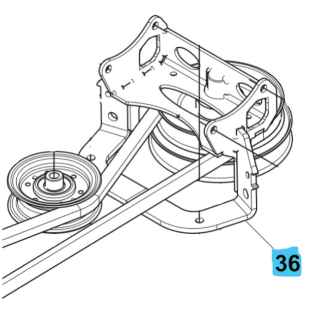 Remskive Huqvarna Grå