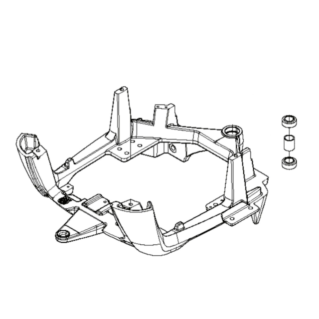 Ramme Assy Bagchassis Sort
