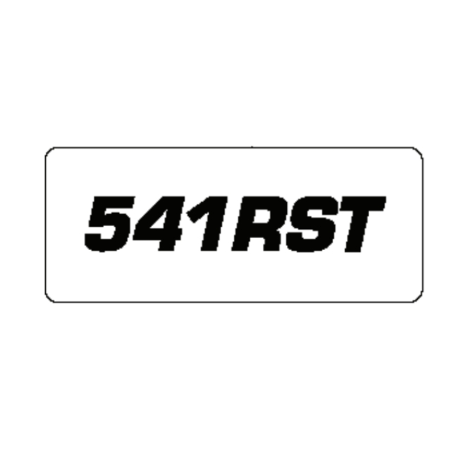 Mærkat Model 541Rst 5912001-02