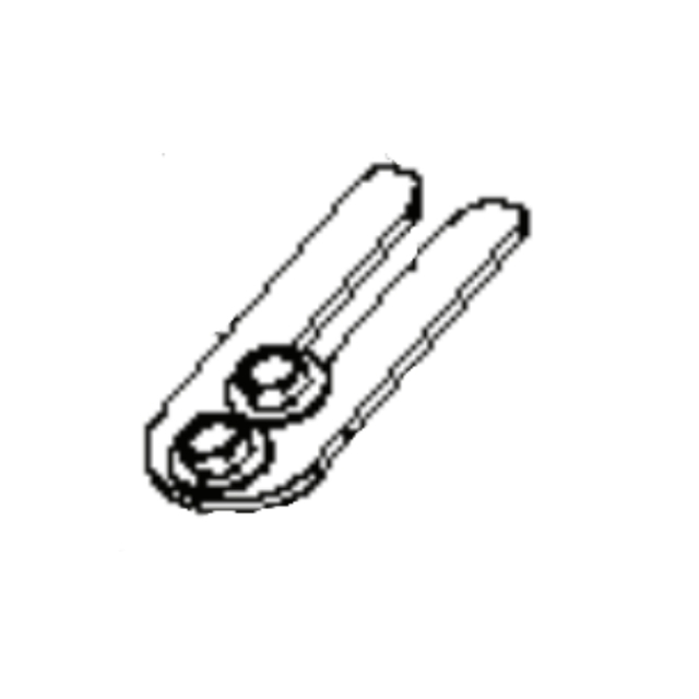 Føringshjulsarm Sort Zink