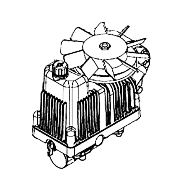 Transmission højre, 10cc pumpe, 230cc motor højre