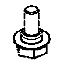 Bolt med udvendig sekskanthoved, flad