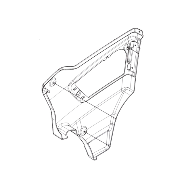 Dæksel højre P 520Dx/P 525Dx