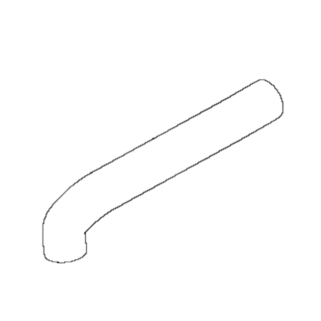 Slangeluftfilter P520D Lang