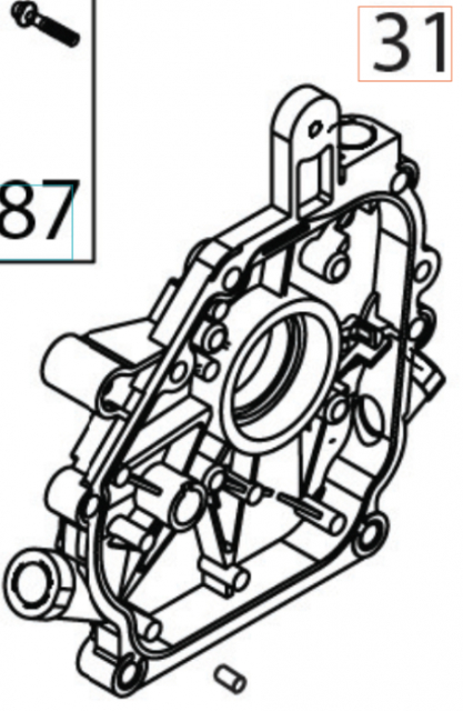 Cylinder Cylinderdæksel (Komplet A