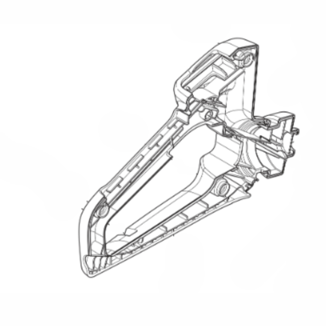 Bagerste håndtag venstre