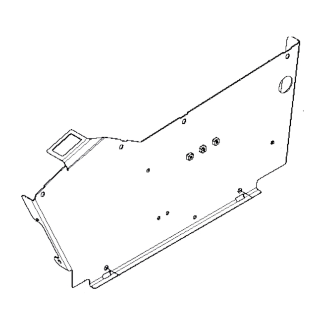Panelenhed højre side pulver C