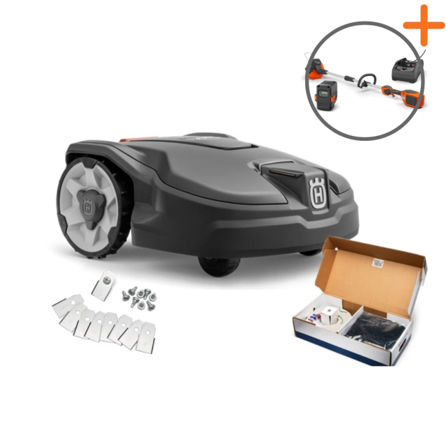 Husqvarna Automower® 305 Start-pakker | Batteritrimmer med i købet!