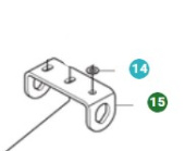Beslag Holder Baghjulaksel 5013213-01 Beslag Holder Baghjulaksel 5013213-01