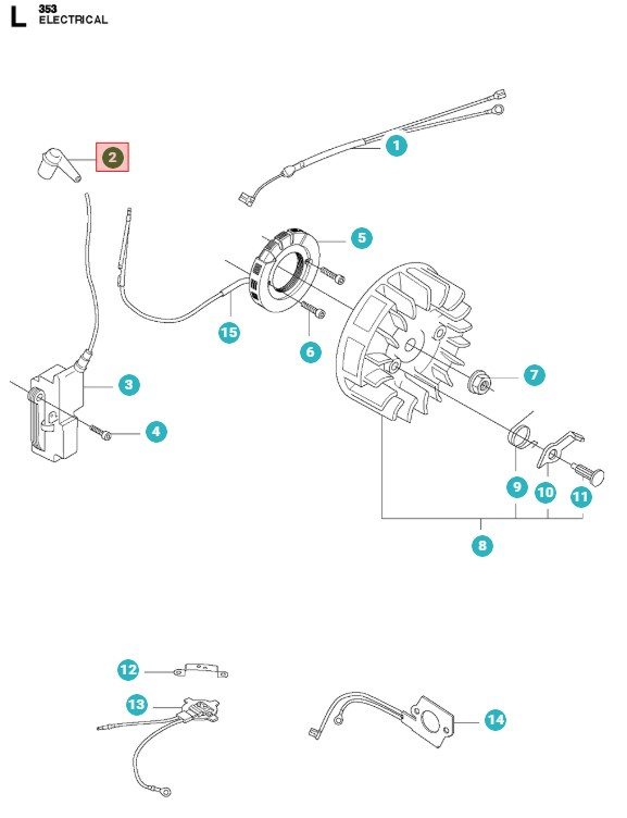 Husqvarna Tændrørsdæksel 5014854-02