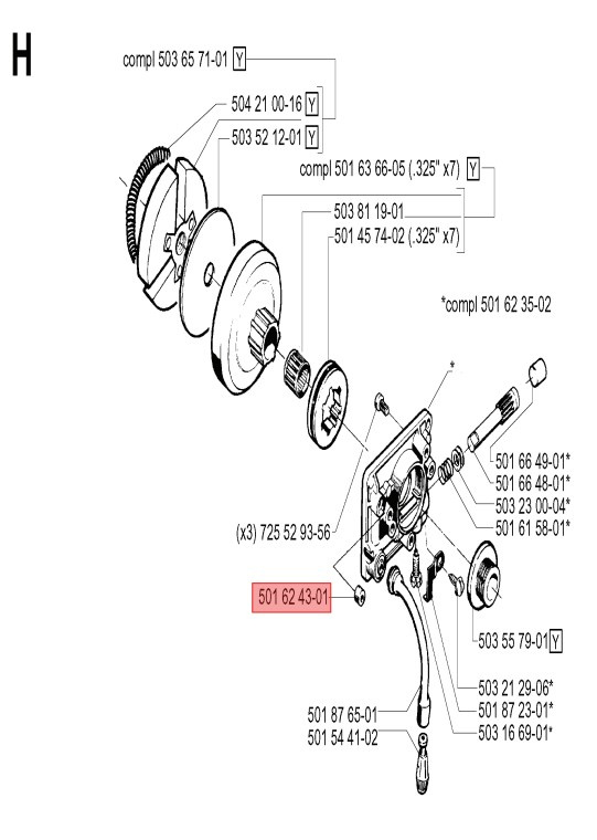 Tætningsring 501624301 5016243-01