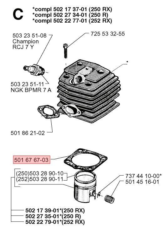 Pakning 501676703 5016767-03