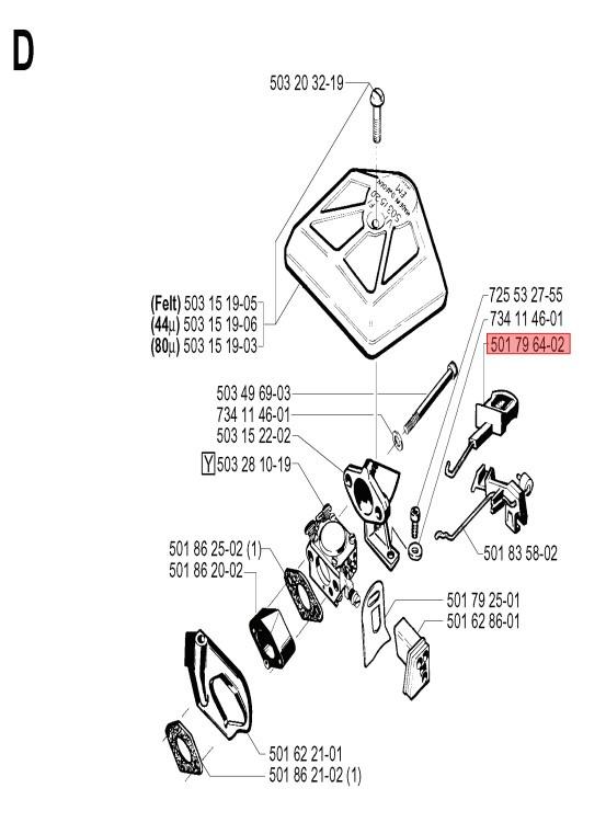 Husqvarna Choker Kontrol 5017964-02