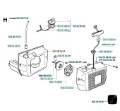 Brændstoftank Jonsered RS40, RS51, RS52 Brændstoftank Jonsered RS40, RS51, RS52