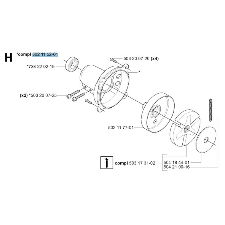 Koblingsdæksel 502115201 5021152-01