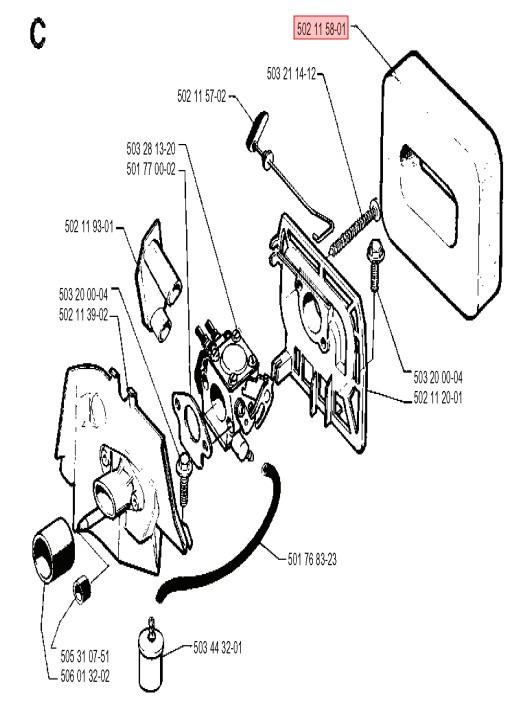 Luftfilter 240R, 240F, 245R, 245RX, RS41, RS44, GR50