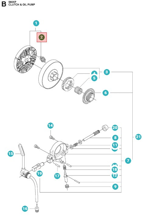 Koblingsfjeder 555/556/560/562 (2016) 5021647-01