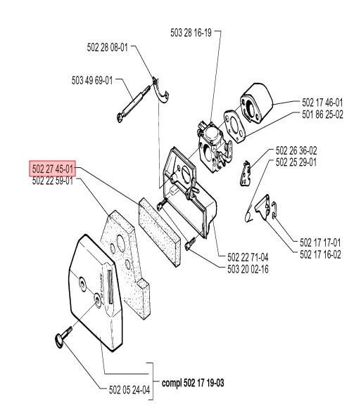 Forfilter 502274502 5022745-02