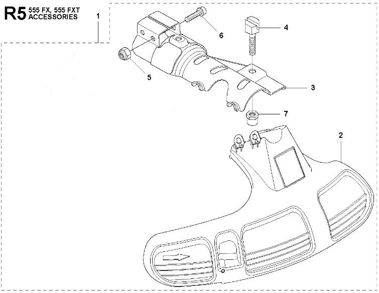 Trimmer Guard 555FXT, 355FXT, 355FRM