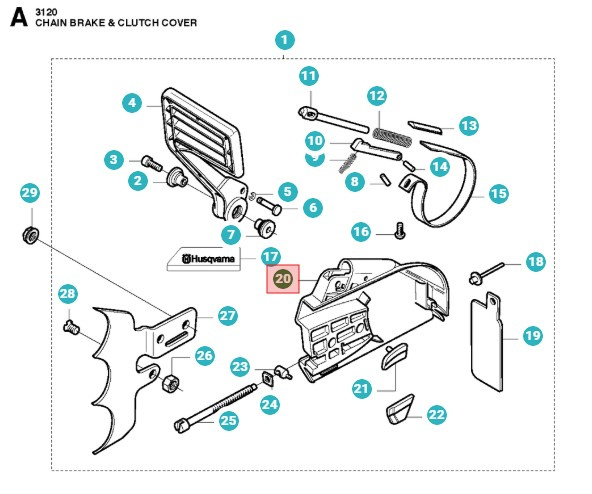 Koblingsdæksel 3120XP