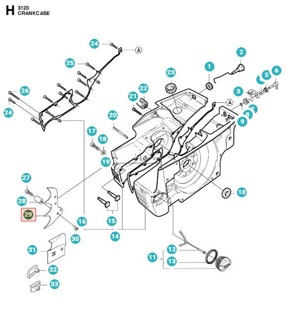 Bark support Indre 5031392-01
