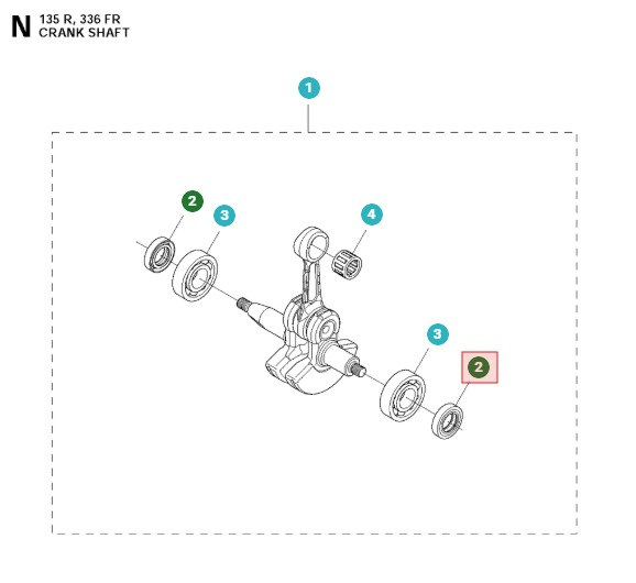Husqvarna Tætning 12X20X4 5032602-02