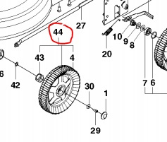 Drivhjul Five Metalfælg, Rød