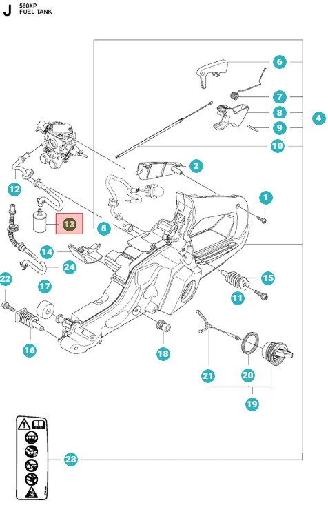 Husqvarna Brændstoffilter 5034432-03