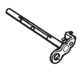 Gasspjældsaksel Gasspjældsaksel