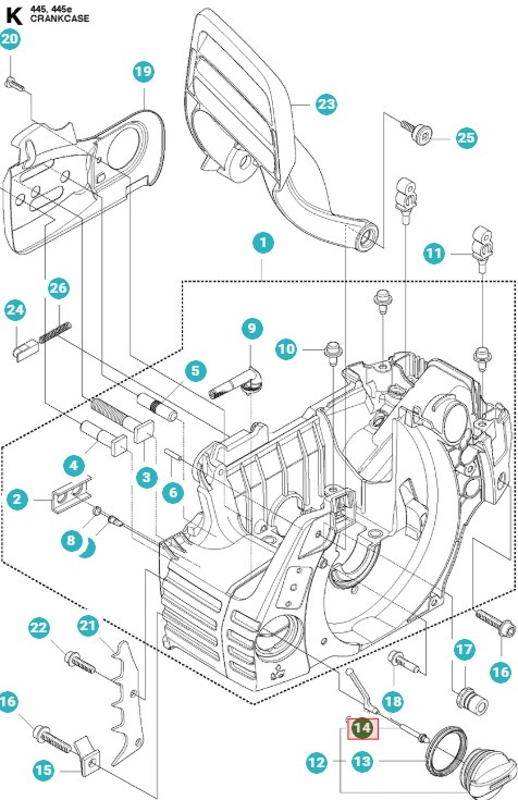 Tankdækselholder 503578901 5035789-01