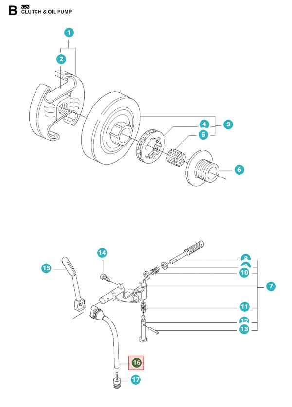Olieslange 503854701 5038547-01