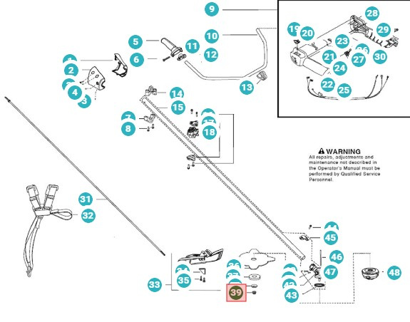 Møtrik Bladaksel 503856301 5038563-01