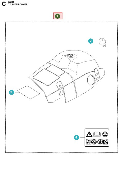 Cylinderdæksel Etech 503909002 5039090-02
