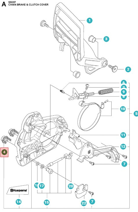 Sværdmøtrik Ubevægelig 5051973-01