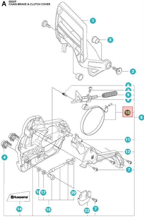 Bremsebånd Husqvarna 545, 550XP, 555, 560XP, 562XP