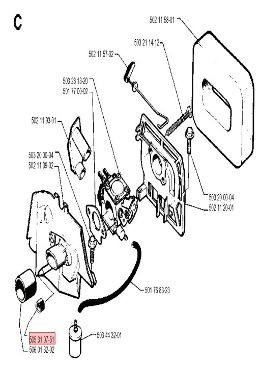 Impulsslange 505310751 5053107-51